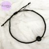 Dámský náramek ELISEN SHAMBALLA ČERNÝ Velikost: XS: 16 - 17 cm