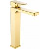 Mexen Cetus vysoká umývadlová batéria, zlatá, 744310-50