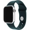 Fixed Silicone Strap Set silikónových remienkov pre Apple Watch 42/44/45/49mm, tmavo zelený FIXSST-434-DRGRE