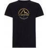 Pánske tričko LA SPORTIVA Logo Tee (čierna/žltá) S_