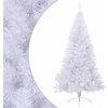 vidaXL Umelý polovičný vianočný stromček+stojan, biely 240 cm, PVC