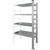 Prídavný regál so 4 policami, 900x600x1972v mm