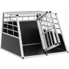 Hliníkový prepravný box do auta pre dvoch psov M 95x69x85