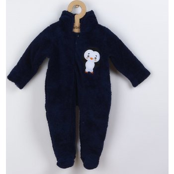 New Baby Zimná detská kombinéza Penguin tmavo modrá