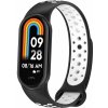 Xiaomi Mi Smart Band 8/9 náhradný náramok - Športový priedušný perforovaný Čierno biela MBSCZ-SPP801