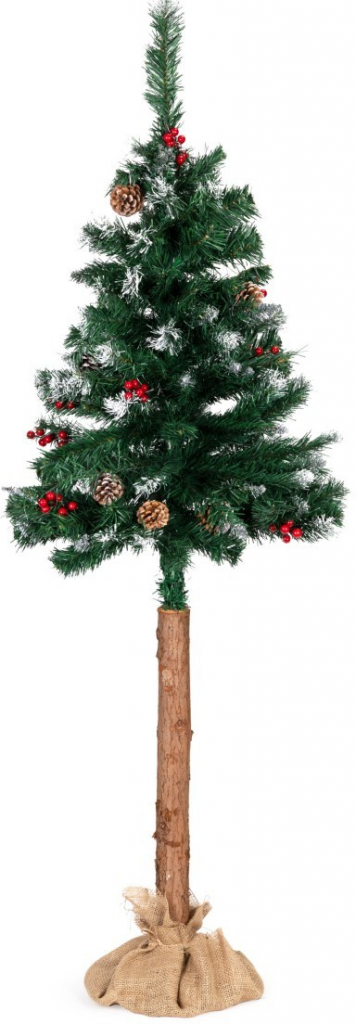 MULTISTORE Umělý vánoční stromek s kmenem a ozdobami Leslie 160 cm borovice
