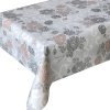 Obrus PVC 3581287, metráž, 20 m x 140 cm, ornamenty s kvetmi hnedo-sivý, IMPOL TRADE