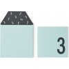 Detské prianie k narodeninám Design Letters 3 roky mätovo zelené