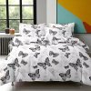 HU Obliečky OPRAH WHITE BUTTERFLIES 7-dielna sada 140x200 cm