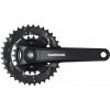 Shimano kľuky FC-MT101-L 175mm 36x22, čierne, bez krytu, 9 speed, pre os štvorhran
