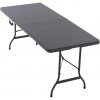 Skladací prenosný stôl 180 cm, antracit