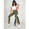 Dstreet UY1873 NOEL dámské džínové kalhoty zelené
