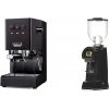 Gaggia New Classic EVO, black + Eureka Helios 75, black