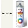 Sprej biely matný 400ml, odtieň RAL 9010 farba biela matná, Schuller Ehklar, farby v spreji PRISMA COLOR 91003