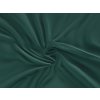 Kvalitex Saténová napínacia plachta - 160x200 cm - tmavozelená