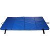 Modrá skladacia gymnastická žinienka FoldMat 6 - dĺžka 195 cm, šírka 100 cm, výška 6 cm