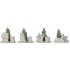 Svietnik porcelánový - stromček s figúrkou zvieratka 8 cm (4 varianty)