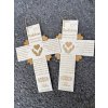 Poďakovanie rodičom - kríž s pridanými srdciami a s rukami 117 - 40 cm - text na želanie 8627