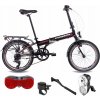 Skladací mestský bicykel 20 Skladací hliníkový kufor Pätka Osvetlenie