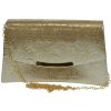 Dámska zlatá spoločenská kabelka VUELA