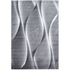 Moderný koberec Parma s šedo-čiernou stuhou 120 cm x 170 cm