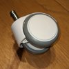 kolečko pro kancelářská křesla, 50mm, guma, dřík 11mm, bílé, 1ks