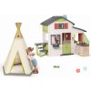 Set domček Priateľov a indiánsky stan Friends House Life Smoby rozšíriteľný s letnou kuchynkou