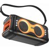 Hoco Karaoke Set Wireless Speaker + 2 X Wireless Microphones Led 60W Ha9 Black