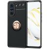 Gumený kryt METAL RING na Huawei Nova 10 - Čierna a ružovozlatá