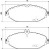 Sada brzdových platničiek kotúčovej brzdy BREMBO P 50 124