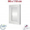 OKNA-HNED.SK Plastové okno | 90x110 cm (900x1100 mm) | biele | otváravé aj sklopné | ľavé