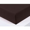 XPOSE® Jersey plachta Exclusive - tmavo hnedá 140x200 cm, Jersey