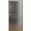 Sklenené dvere Naturel Glasa ľavé 80 cm pásky GLASA280L