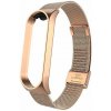 Xiaomi Milánsky ťah celokovový náhradný náramok univerzálny pre Mi Band 3/4/5/6 so zapínaním Farba: ružové zlato (rose gold)