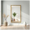 Alfaram Zrkadlo Glamour v bohatom zlatom ráme s vysokým leskom - 8002002 28022