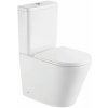 kielle Nefia WC kombi, včetně nádržky a sedátka, Vortex Rimless, bílá 30227000