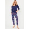 Dámske pyžamo Italian Fashion Folk r.3/4 sp.7/8 Farba: Modrá - tmavo, Veľkosť: M