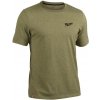 Milwaukee HT SS GN Hybridní tričko s krátkým rukávem, zelené (L)