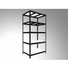 Biedrax Regál 60 x 120 x 210 cm 5 polic čierny