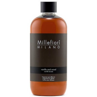 Millefiori Milano Náhradná náplň do aróma difuzéra Natura l Vanilka & Drevo 500 ml