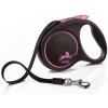 flexi Black Design M popruh 5m ružová do 25kg