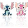 Disney Strieborné asymetrické náušnice Lilo & Stitch ES00088SL.CS