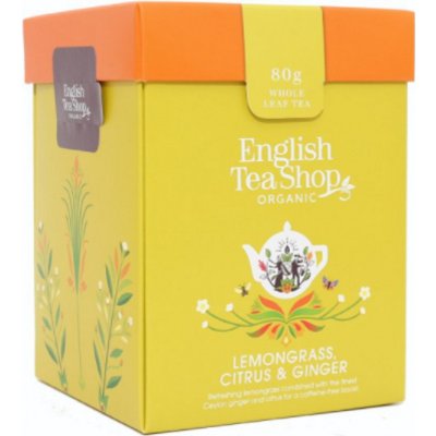 English Tea Shop Bio Citrónová tráva Zázvor a Citrusy sypaný čaj 80 g