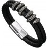 Pánsky náramok HA-33334 - Čierna/Strieborná KP33334