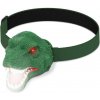 Oxe LED čelové svietidlo so zvukom dinosaurus zelená