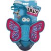 EBI COOCKOO LILLY gumová hračka pre psov 27x20x7,5cm ružový motýľ
