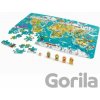 2v1 puzzle a hra Cesta svetom - Hape