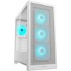 COUGAR PC skříň MX230 White RGB Mid Tower Mesh Front Panel 4 x 120mm ARGB Fans TG Left Panel
