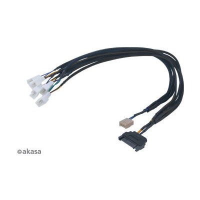 Akasa AK-CBFA07-45 kabel FLEXA FP5S, pro připojení 5 PWM ventilátorů , 45cm (AK-CBFA07-45)