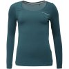 Dámske tričko s dlhým rukávom TRIMM, BRAVE LADY tyrkysová,biela M